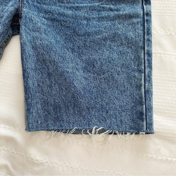 AMERICAN APPAREL DENIM DIY THE HIGH-WAIST JEANS RAW HEM SHORTS - 29 - Picture 7 of 9